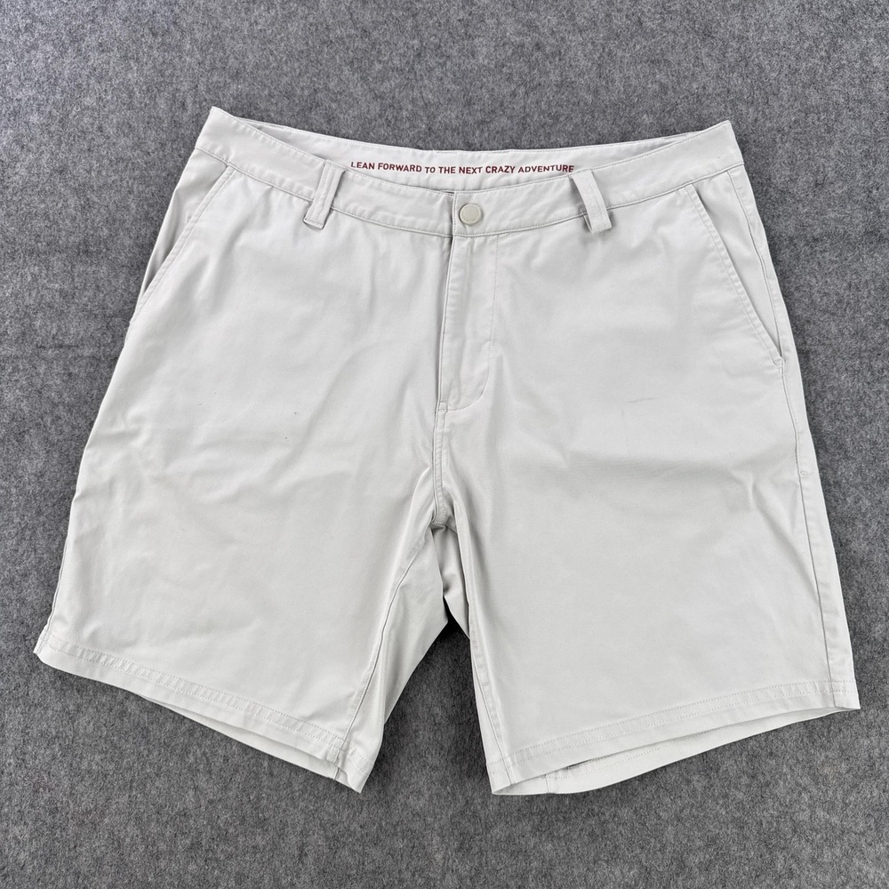 Rhone Shorts Mens 35 Gray Performance Chino 9 Inch Lightweight Travel Casual